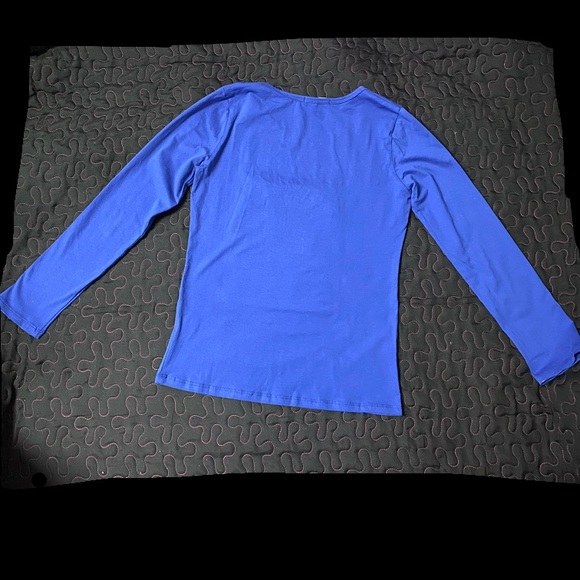 Long Sleeve Top BLUE 3D Size M - Picture 5 of 10